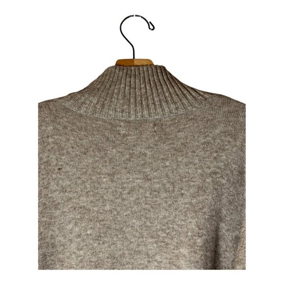 Anthropologie Sweater Women XS Beige Tan Knit Button Shoulder Margarita Tunic - Picture 5 of 11